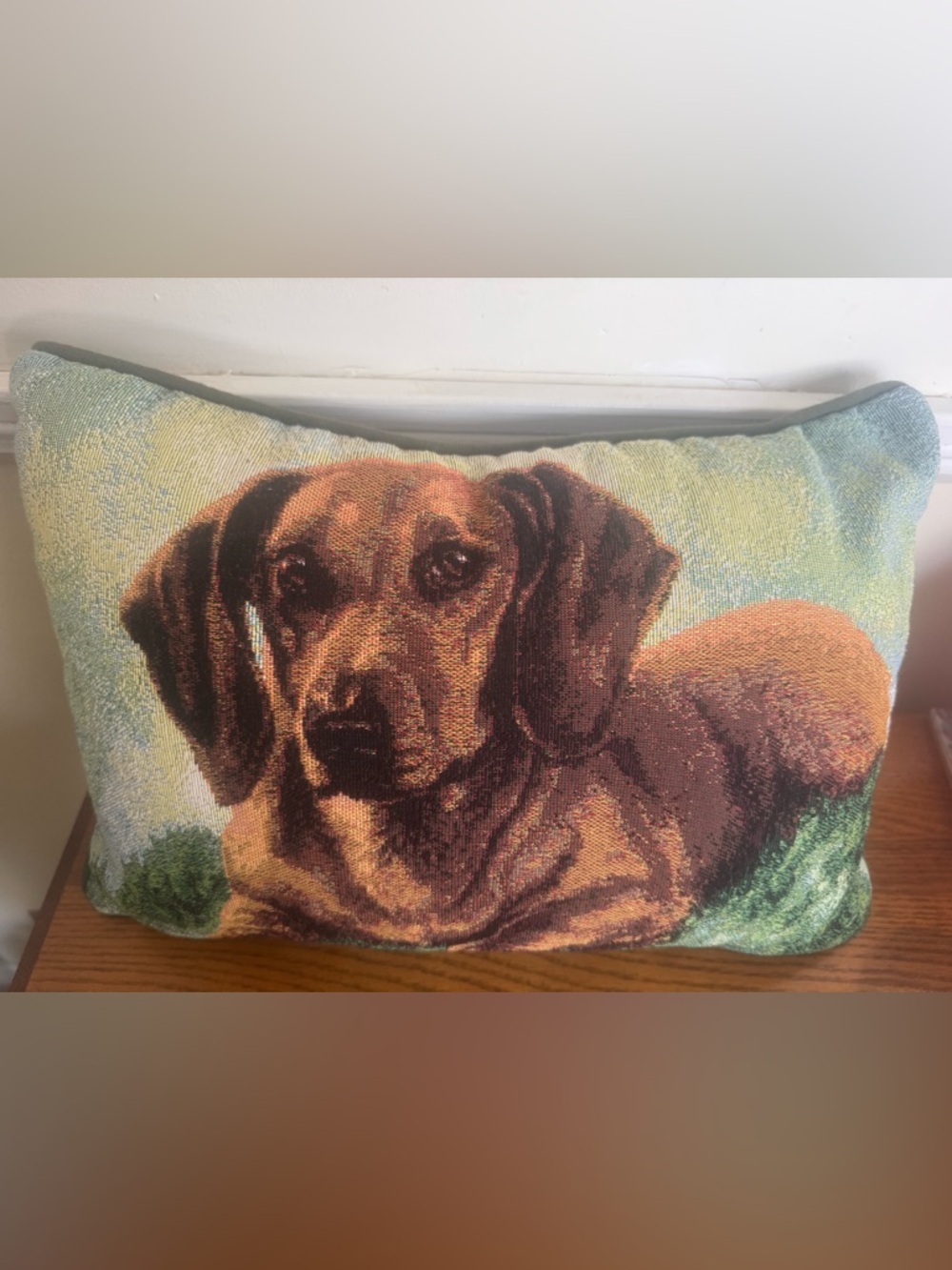 Dachshund Tapestry Pillow